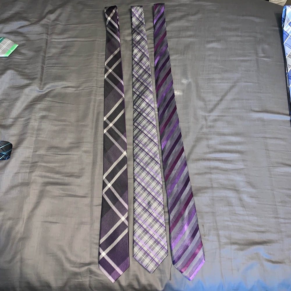 3 Purple Ties
